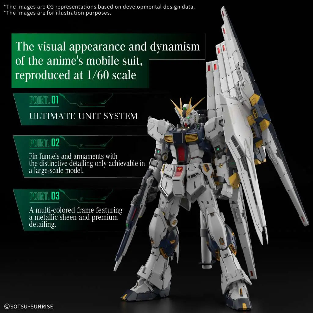 PG UNLEASHED RX-93 ν GUNDAM 1/60