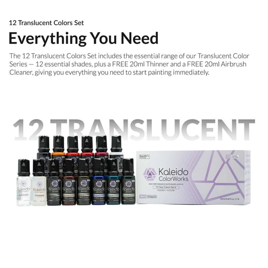 Kaleido ColorWorks 12 Translucent Colors Set