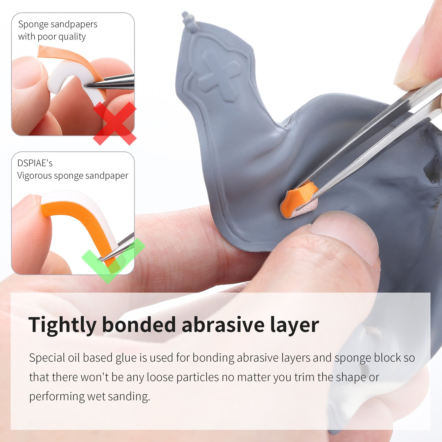 DSPIAE XSS-S01 Vigorous Sponge Sandpaper Set
