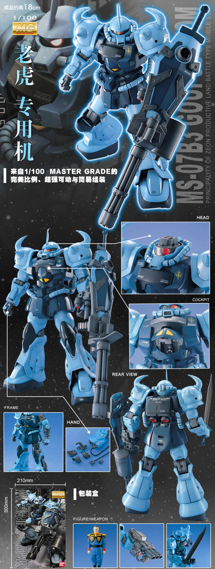MG MS-07B-3 GOUF CUSTOM 1/100