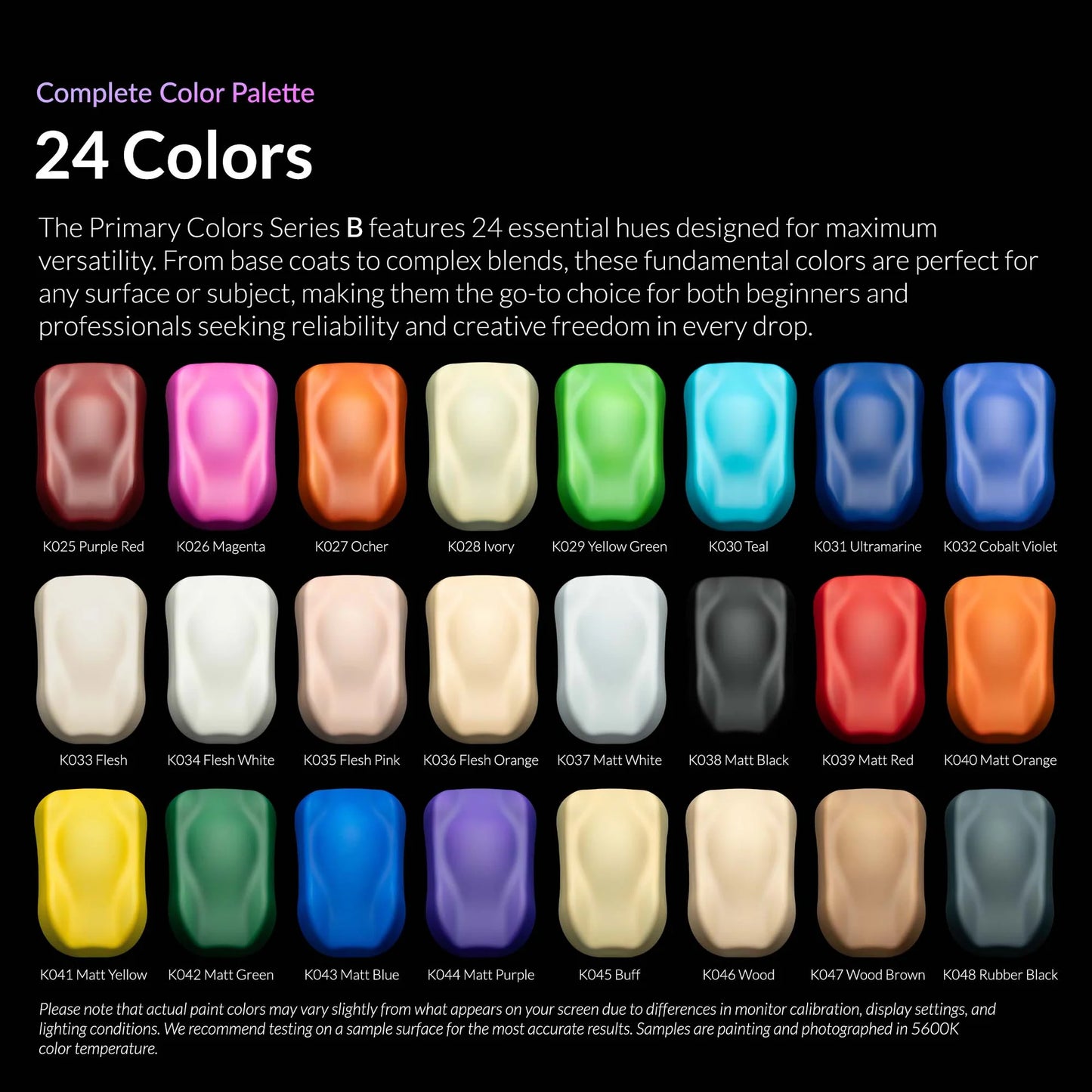 Kaleido ColorWorks 24 Primary Colors Set B