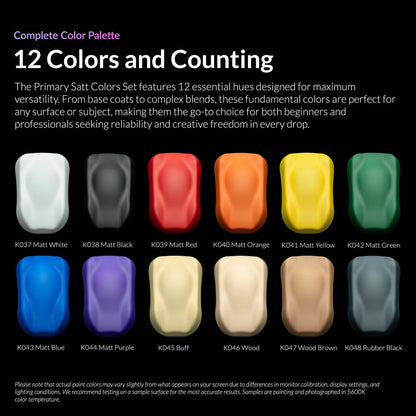 Kaleido ColorWorks 12 Matt Primary Colors Set