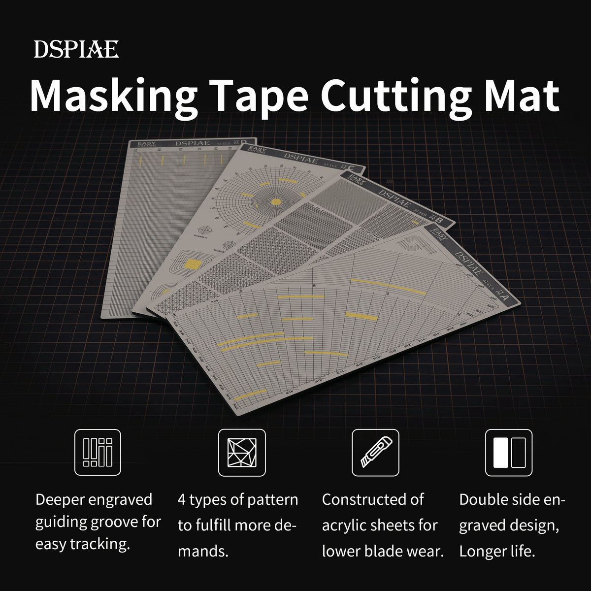 DSPIAE AT-EC Masking Tape Cutting Mat