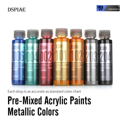 DSPIAE  XSM Metallic Water Based Pre-Mixed Paint