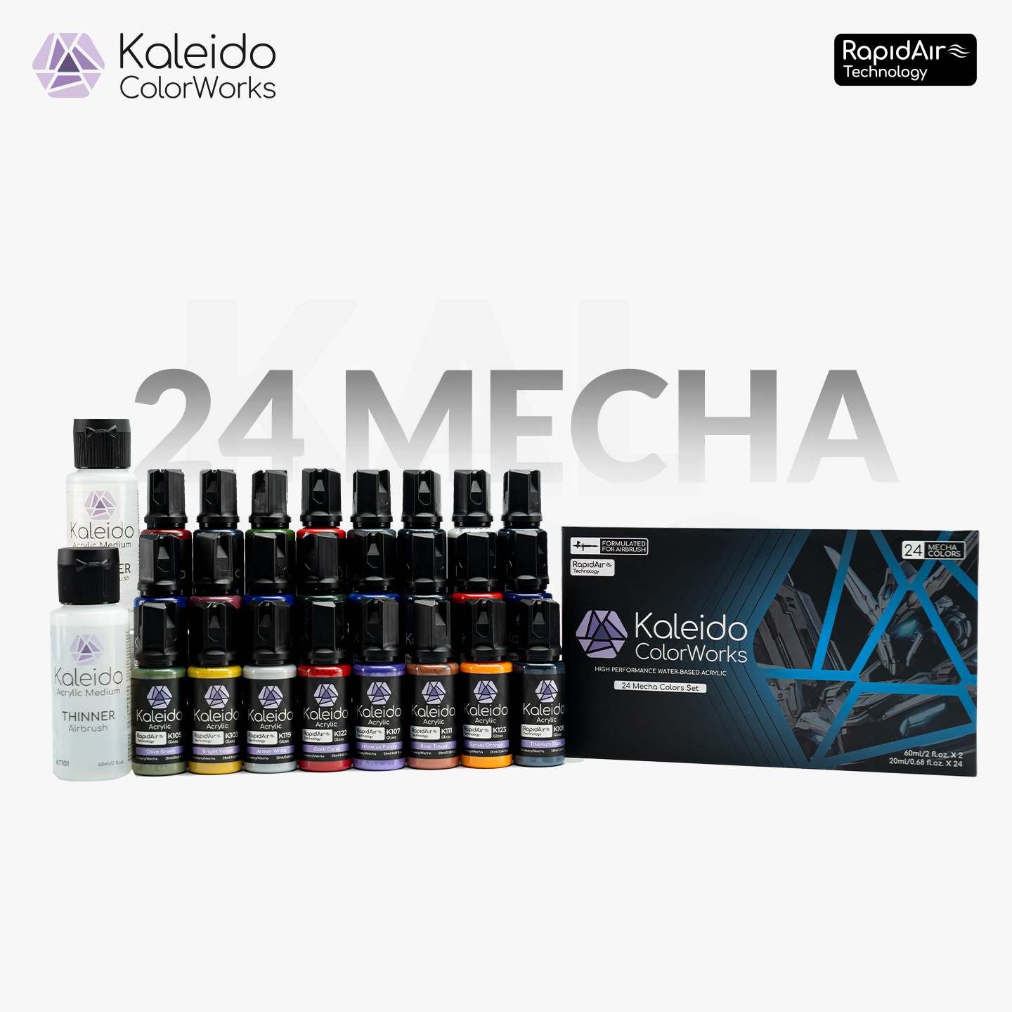 Kaleido ColorWorks 24 Mecha Colors Set
