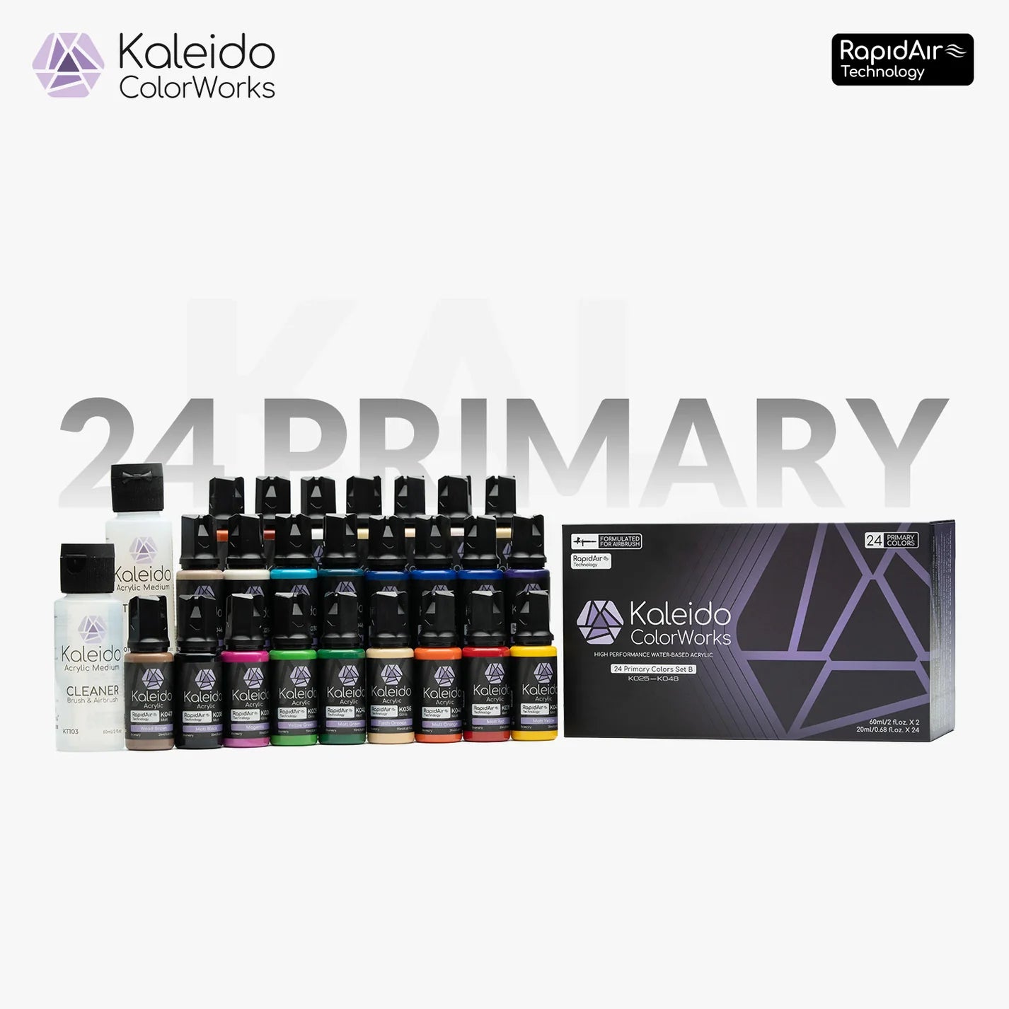 Kaleido ColorWorks 24 Primary Colors Set B