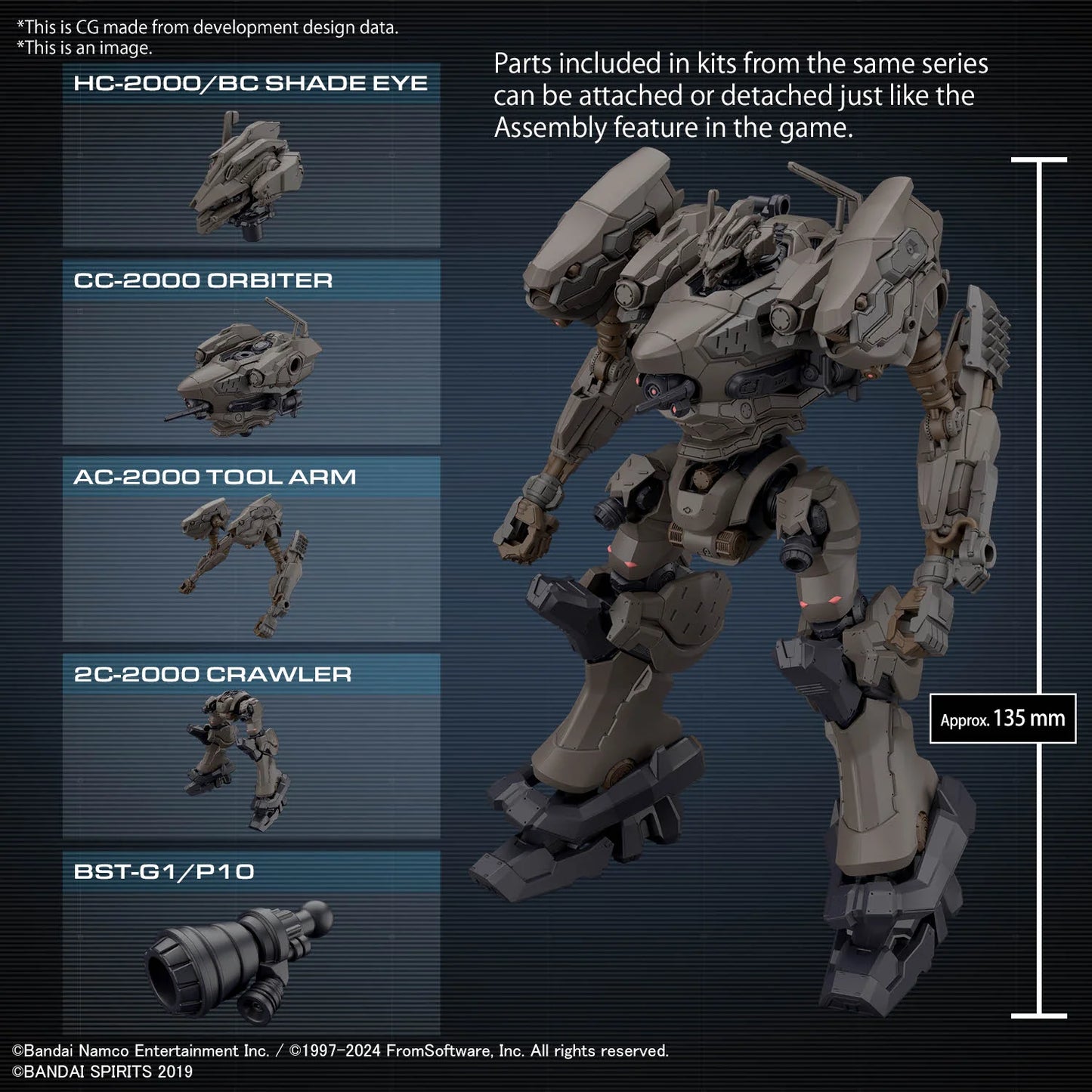 ARMORED CORE V 30MM NIGHTFALL