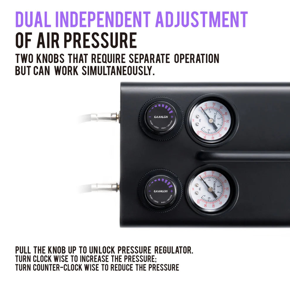 Gaahleri Dual Drive Series Airbrush Air Compressor GT-918