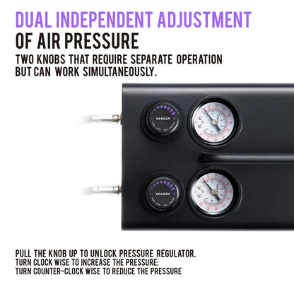 Gaahleri Dual Drive Series Airbrush Air Compressor GT-918