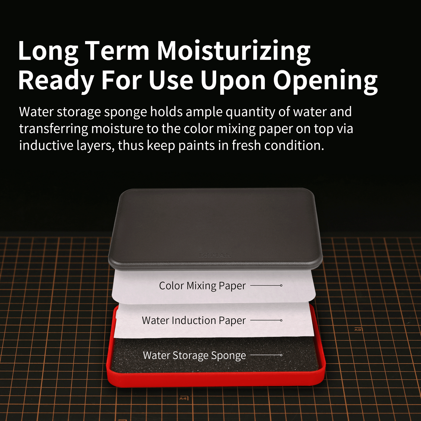 DSPIAE  MP-01 PRO  Poseidon-moisturizing color mixing box acrylic paints