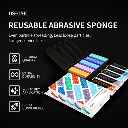 DSPIAE DS3-S01 REUSABLE ABRASIVE SPONGE SET
