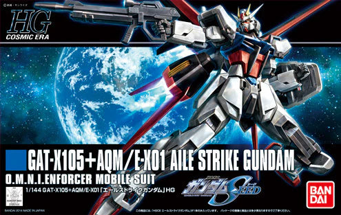 HGCE GUNDAM AILE STRIKE GAT-X105+AQM/E-X01 1/144