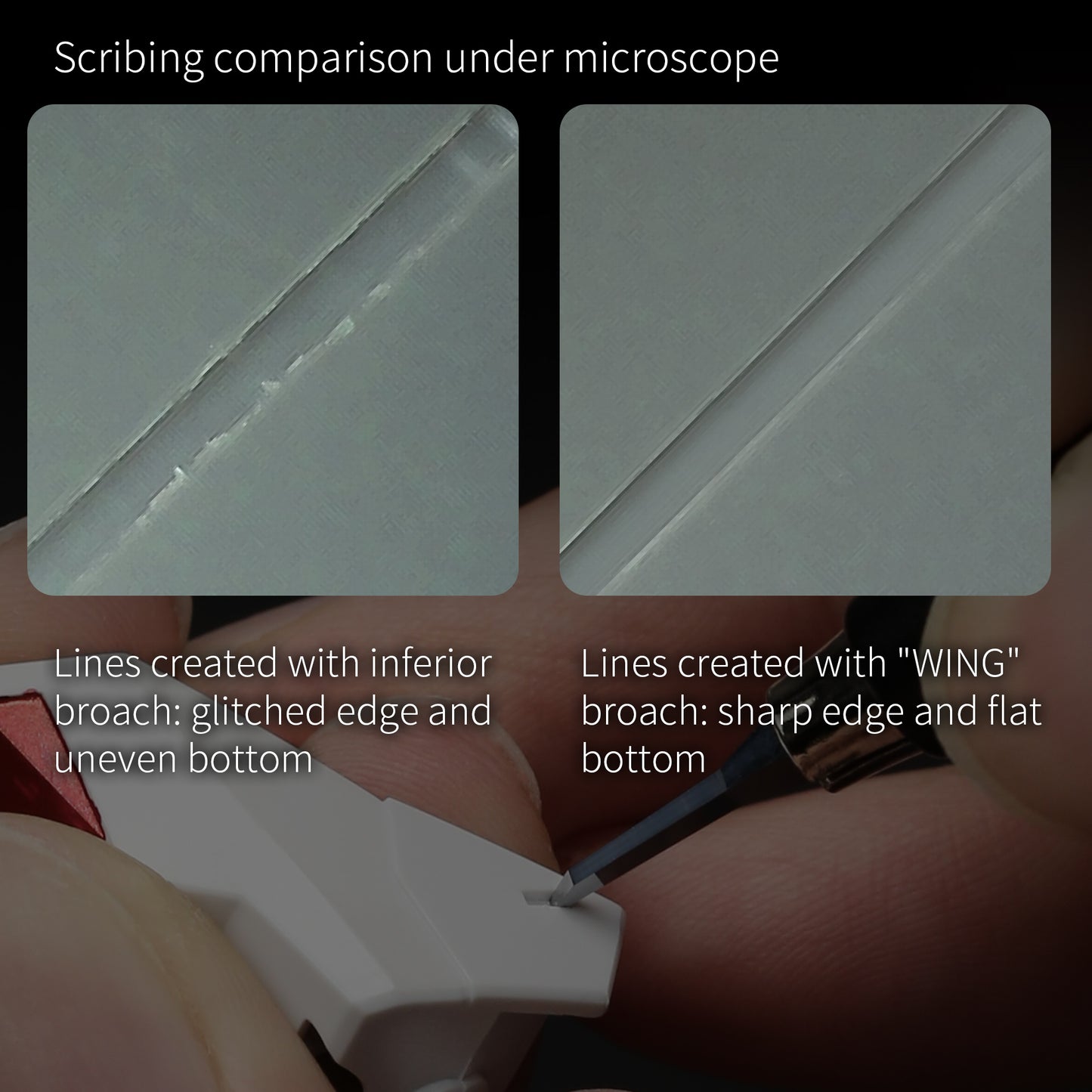 DSPIAE PT-TH01 PRO WING TUNGSTEN STEEL PUSH BROACH