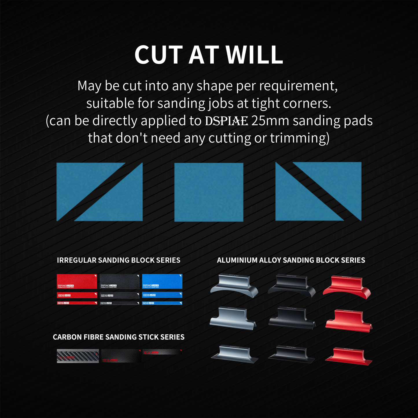 DSPIAE DSP [400-800-1000-1200-1500-S01 BOX] REUSABLE SELF ADHESIVE SANDPAPER