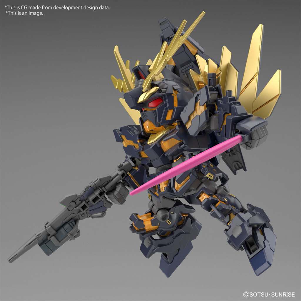 SD Gundam Cross Silhouette Unicorn Gundam 02 Banshee (Destroy Mode) & Banshee Norn Parts Set