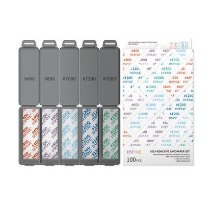 DSPIAE DSP [400-800-1000-1200-1500-S01 BOX] REUSABLE SELF ADHESIVE SANDPAPER